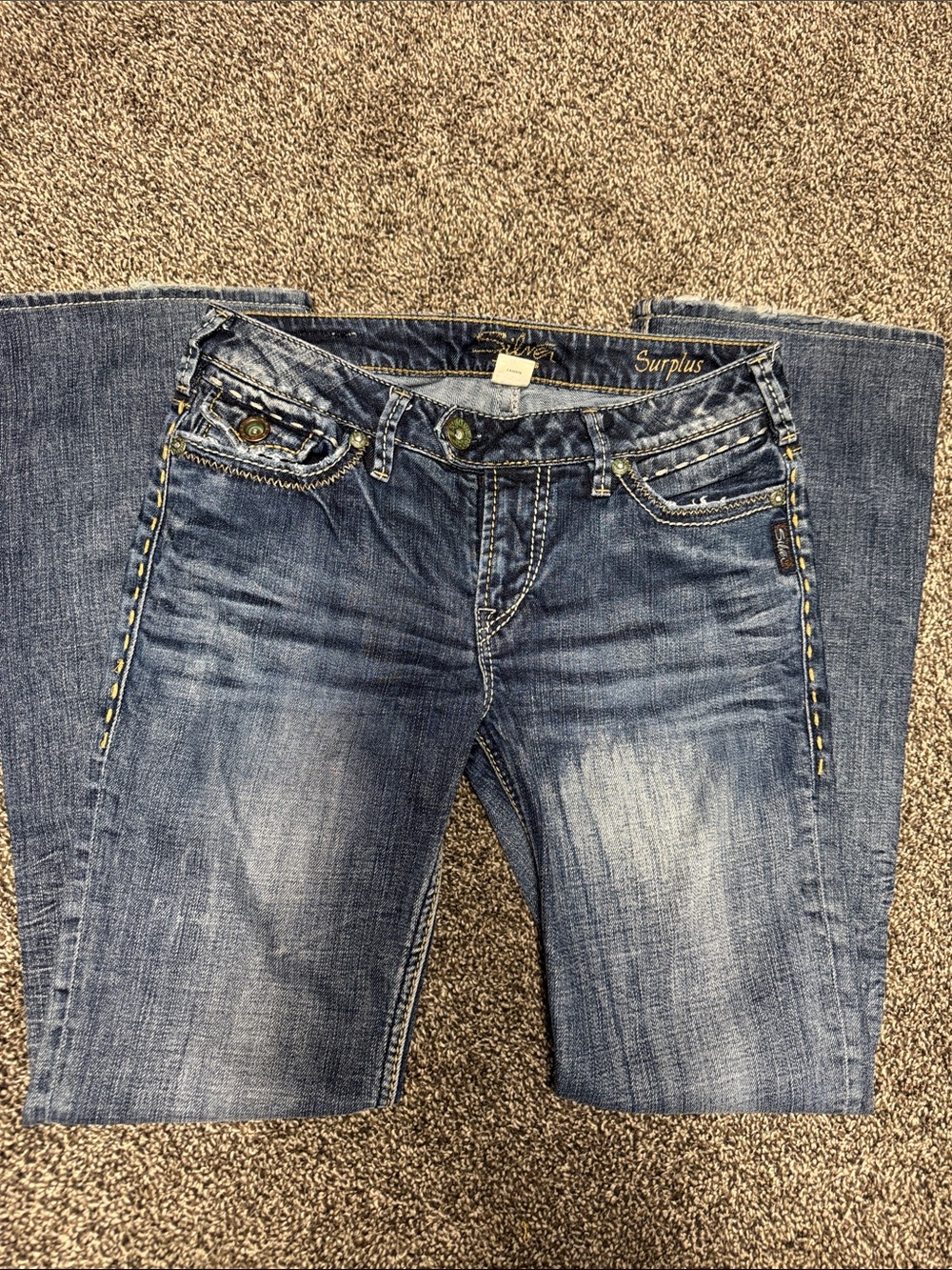 Women’s Silver Surplus Jeans 28x33, great condition, no stains